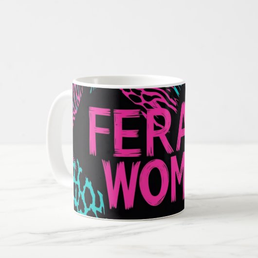 Wild and Feral Woman Kaffeetasse (Vorderseite Links)