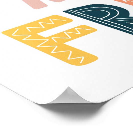 Wild and Free Poster (Ecke)