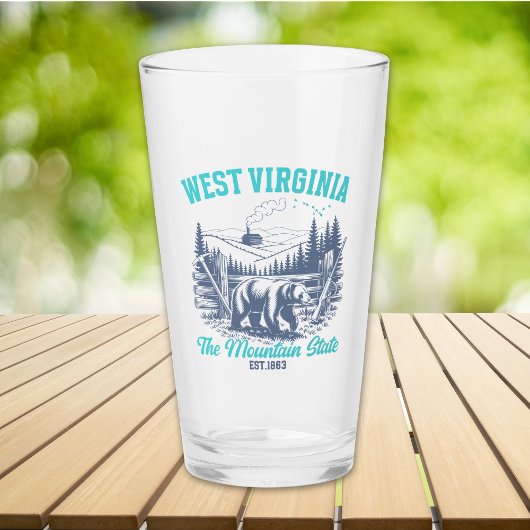 Wild and Scenic West Virginia State Pride  Glas