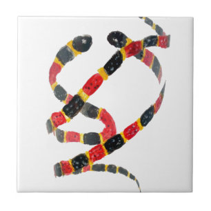 Wild Animal Art Coral Snake Fliese