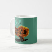 Wild Animal Art Lion Kaffeetasse (Vorderseite Links)