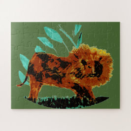 Wild Animal Art Lion Puzzle