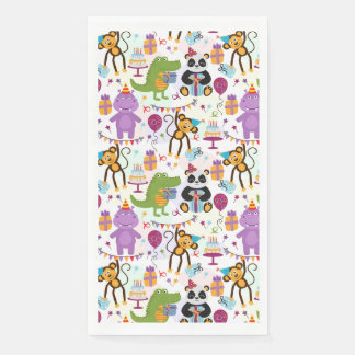 Wild Animal Birthday Party  Serviette