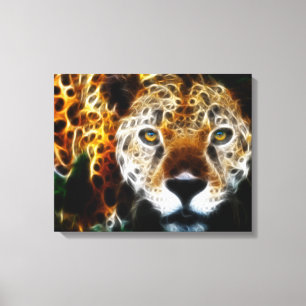 Wild Animal Cheetah Wrapped Canvas Leinwanddruck