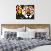 Wild Animal Cheetah Wrapped Canvas Leinwanddruck (Insitu (Schlafzimmer))
