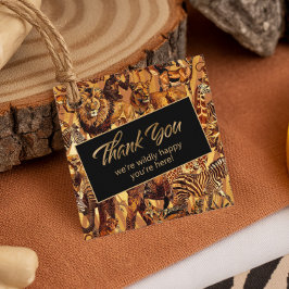Wild Animal Collage Bachelorette Vielen Dank, ID11 Geschenkanhänger