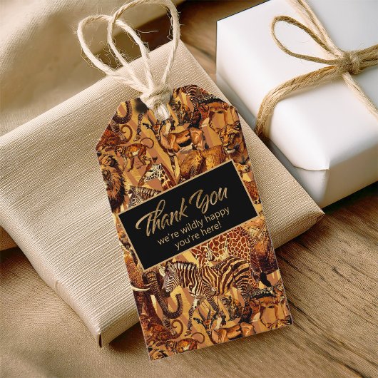 Wild Animal Collage Bachelorette Vielen Dank, ID11 Geschenkanhänger