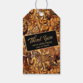 Wild Animal Collage Bachelorette Vielen Dank, ID11 Geschenkanhänger (Vorderseite)