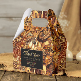 Wild Animal Collage Bachelorette Vielen Dank, ID11 Geschenkschachtel