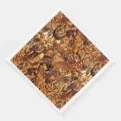 Wild Animal Collage Safari Bachelorette ID1149 Serviette (Ecke)