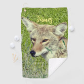 Wild Animal Coyote Golfhandtuch (Insitu)