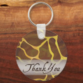 Wild Animal Giraffe Vielen Dank Schlüsselanhänger (Vorderseite)