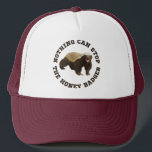 Wild Animal Honey Badger Funny Truckerkappe<br><div class="desc">Wild Animal Honey Badger Funny Hat. Wählen Sie die Farbe aus dem Menü "Optionen".</div>