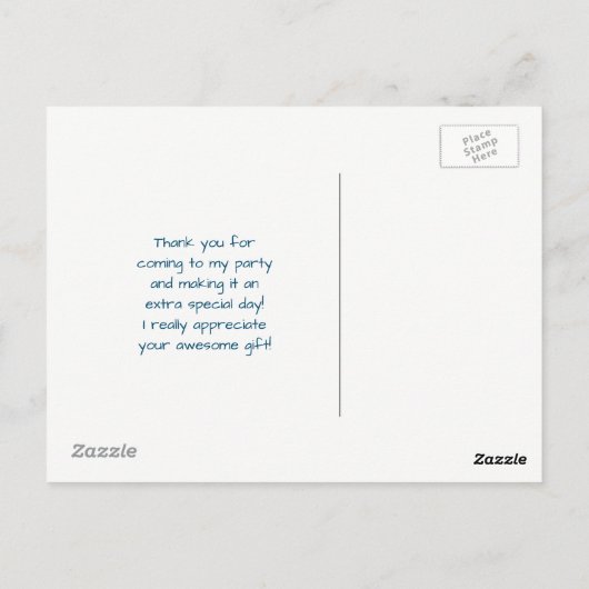 Wild Animal Jungle Pattern Party Vielen Dank Postkarte (Rückseite)