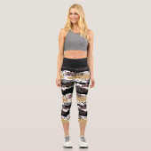 Wild Animal Print Capri Leggings (Vorderseite)