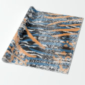 Wild Animal Print Muster Geschenkpapier (Ungerollt)