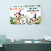 Wild Animal Safari Geburtstagspartei Banner (Messeveranstaltung)
