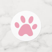 Wild Animal Safari Pink Baby Girl Dusche Konfetti (Klein Vorderseite)