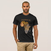 Wild Animal Textures Karte der AFRICA-Serie T-Shirt (Vorne ganz)