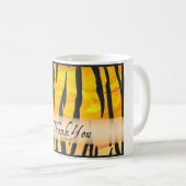 Wild Animal Tiger Strip Vielen Dank Kaffeetasse (VorderseiteRechts)