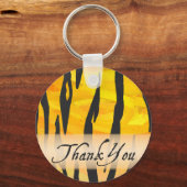 Wild Animal Tiger Strip Vielen Dank Schlüsselanhänger (Vorderseite)