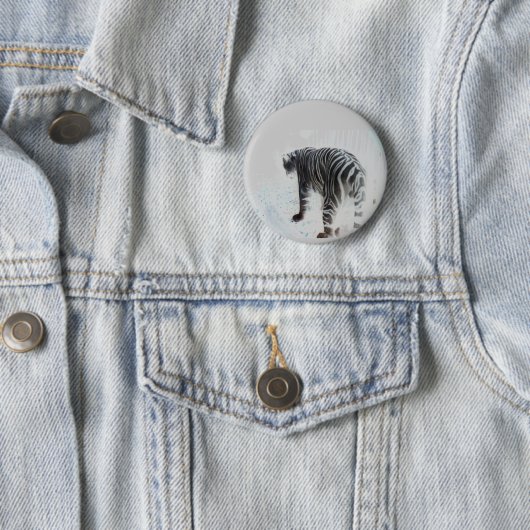 Wild Animal White Tiger Button (Beispiel)
