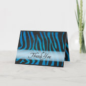 Wild Animal Zebra Vielen Dank Dankeskarte (Vorderseite)