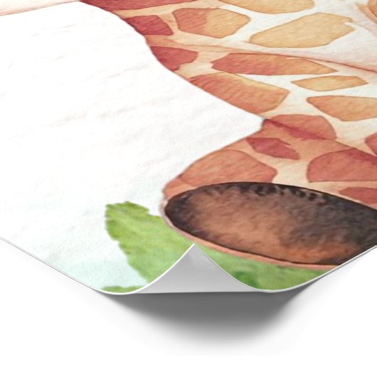 Wild Animals Baby Shower Boy Poster (Ecke)