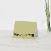 Wild Animals Initials Folded Thank You Card Dankeskarte (Rückseite)