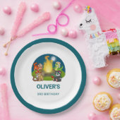 Wild Animals Jungle Night Camping Birthday Party  Pappteller (Party)