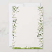 Wild Animals Safari Baby Shower Dankeskarte (Rückseite)