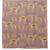 Wild Antelope Animal Pattern Duschvorhang (Vorderseite)