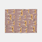 Wild Antelope Animal Pattern Fleecedecke (Vorderseite (Horizontal))