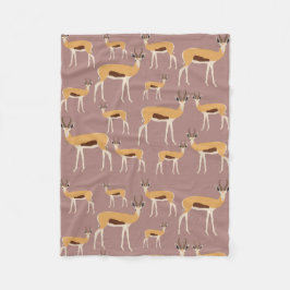 Wild Antelope Animal Pattern Fleecedecke