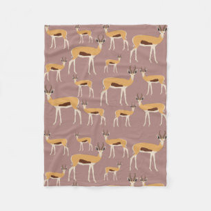 Wild Antelope Animal Pattern Fleecedecke