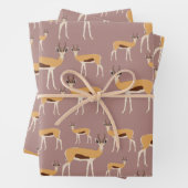 Wild Antelope Animal Pattern Geschenkpapier Set (Beispiel)