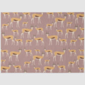 Wild Antelope Animal Pattern Seidenpapier (Vorderseite)
