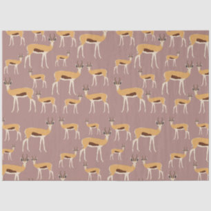 Wild Antelope Animal Pattern Seidenpapier