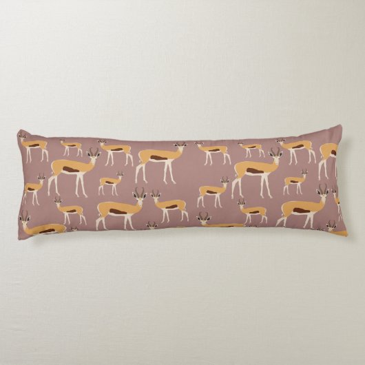 Wild Antelope Animal Pattern Seitenschläferkissen (Rückseite)