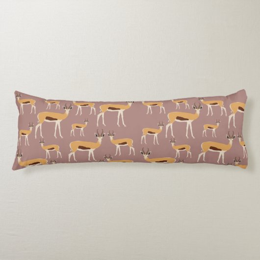 Wild Antelope Animal Pattern Seitenschläferkissen (Vorderseite)