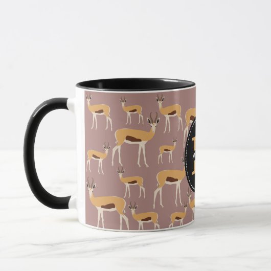 Wild Antelope Animal Pattern Tasse (Links)