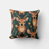 Wild Antelope Brown Pattern Kissen (Vorderseite)