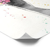 Wild Apple | Blumenmodebekleidung Poster (Ecke)