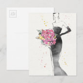 Wild Apple | Blumenmodebekleidung Postkarte (Vorne/Hinten)