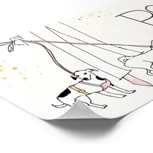 Wild Apple | Boss Babe - Moderne Sketch Poster (Ecke)