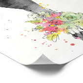 Wild Apple | Chic Floral Dress Sketch Poster (Ecke)