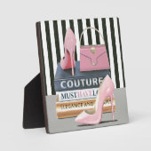 Wild Apple | Couture Streifen - Schuhe und Beutel Fotoplatte (Vorderseite)