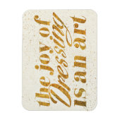 Wild Apple | Dressing - Girly Quote Magnet (Vertikal)