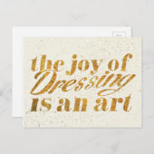 Wild Apple | Dressing - Girly Quote Postkarte (Vorne/Hinten)