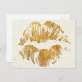 Wild Apple | Elegant Stylish Kiss Postkarte (Vorne/Hinten)